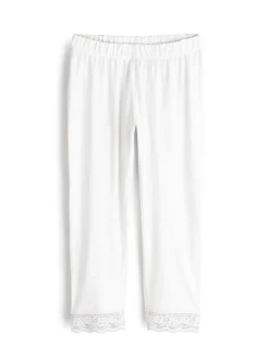 GATE 3/4 legginsy z koronką| Spodnie·Legginsy