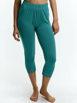 GATE 3/4 legginsy z koronką| Spodnie·Legginsy