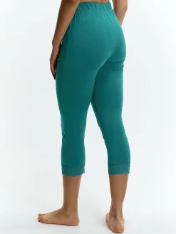 GATE 3/4 legginsy z koronką| Spodnie·Legginsy