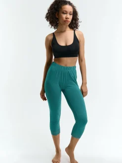 GATE 3/4 legginsy z koronką| Spodnie·Legginsy