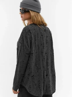 GATE Asymetryczny luźny top| Koszulki I Topy·Topy