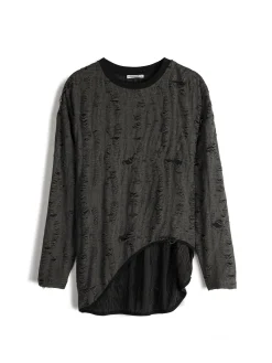 GATE Asymetryczny luźny top| Koszulki I Topy·Topy