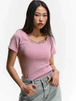 GATE Basic bawełniana koszulka| Koszulki I Topy·Koszulki