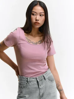 GATE Basic bawełniana koszulka| Koszulki I Topy·Koszulki