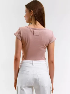 GATE Basic bawełniana koszulka| Koszulki I Topy·Koszulki