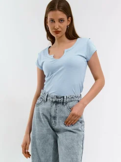 GATE Basic bawełniana koszulka| Koszulki I Topy·Koszulki