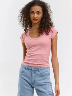 GATE Basic bawełniana koszulka| Koszulki I Topy·Koszulki