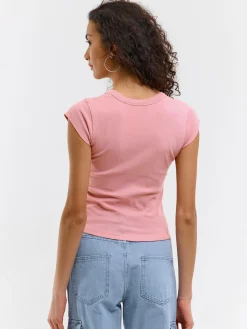 GATE Basic bawełniana koszulka| Koszulki I Topy·Koszulki