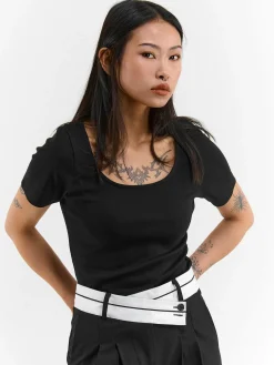 GATE Basic bawełniana koszulka| Koszulki I Topy·Koszulki