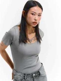 GATE Basic bawełniana koszulka| Koszulki I Topy·Koszulki