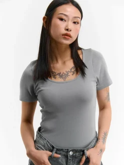 GATE Basic bawełniana koszulka| Koszulki I Topy·Koszulki