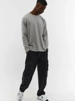 GATE Basic bawełniana koszulka| Koszulki·Koszulki Z Długim Rękawem|Koszulki·Basic Koszulki I Podkoszulki