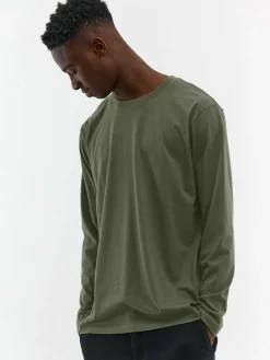 GATE Basic bawełniana koszulka| Koszulki·Koszulki Z Długim Rękawem|Koszulki·Basic Koszulki I Podkoszulki