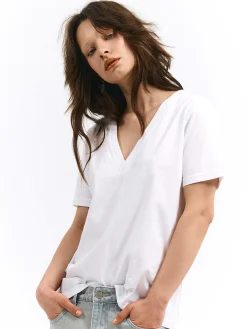 GATE Basic bawełniana koszulka| Koszulki I Topy·Koszulki