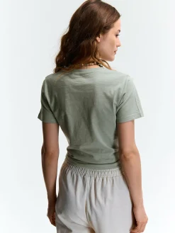 GATE Basic bawełniana koszulka| Koszulki I Topy·Koszulki