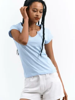 GATE Basic bawełniana koszulka| Koszulki I Topy·Koszulki