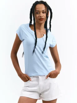 GATE Basic bawełniana koszulka| Koszulki I Topy·Koszulki