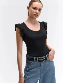 GATE Basic bawełniana koszulka| Koszulki I Topy·Koszulki