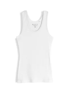 GATE Basic bokserka damska ze splotu żeberkowego| Koszulki I Topy·Podkoszulki ☀️