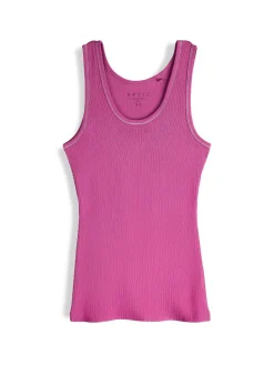 GATE Basic bokserka damska ze splotu żeberkowego| Koszulki I Topy·Podkoszulki ☀️