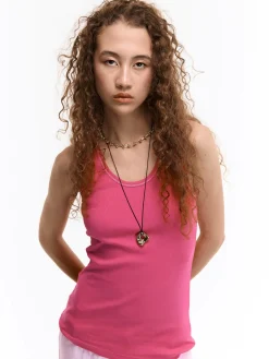 GATE Basic bokserka damska ze splotu żeberkowego| Koszulki I Topy·Podkoszulki ☀️