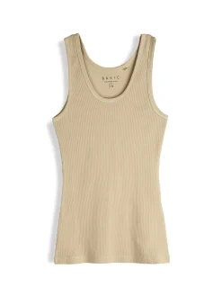 GATE Basic bokserka damska ze splotu żeberkowego| Koszulki I Topy·Podkoszulki ☀️