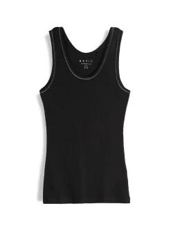 GATE Basic bokserka damska ze splotu żeberkowego| Koszulki I Topy·Podkoszulki ☀️