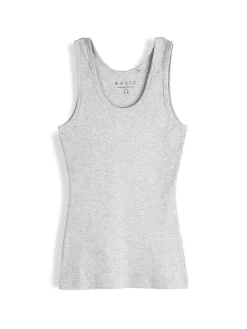 GATE Basic bokserka damska ze splotu żeberkowego| Koszulki I Topy·Podkoszulki ☀️