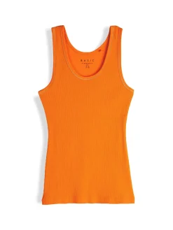 GATE Basic bokserka damska ze splotu żeberkowego| Koszulki I Topy·Podkoszulki ☀️