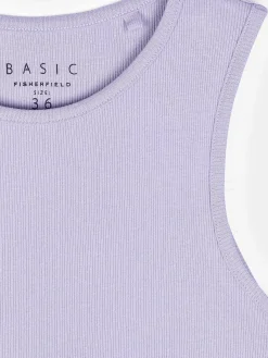 GATE Basic bokserka damska ze splotu żeberkowego| Koszulki I Topy·Podkoszulki ☀️