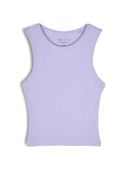 GATE Basic bokserka damska ze splotu żeberkowego| Koszulki I Topy·Podkoszulki ☀️