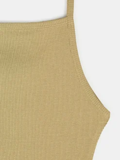 GATE Basic bokserka damska ze splotu żeberkowego| Koszulki I Topy·Podkoszulki ☀️