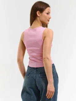 GATE Basic bokserka damska ze splotu żeberkowego| Koszulki I Topy·Podkoszulki ☀️