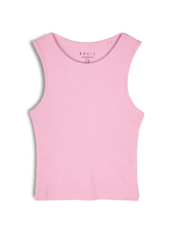 GATE Basic bokserka damska ze splotu żeberkowego| Koszulki I Topy·Podkoszulki ☀️