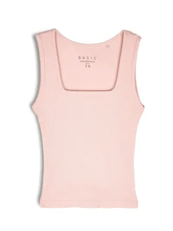 GATE Basic bokserka damska ze splotu żeberkowego| Koszulki I Topy·Podkoszulki ☀️