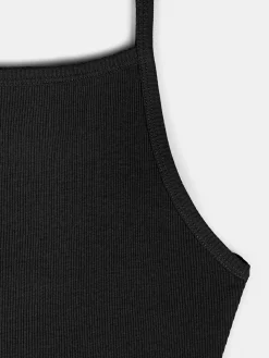 GATE Basic bokserka damska ze splotu żeberkowego| Koszulki I Topy·Podkoszulki ☀️