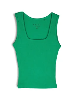 GATE Basic bokserka damska ze splotu żeberkowego| Koszulki I Topy·Podkoszulki ☀️