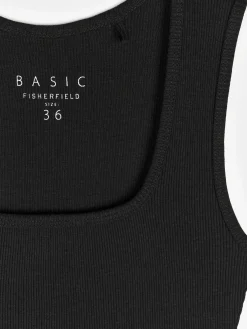 GATE Basic bokserka damska ze splotu żeberkowego| Koszulki I Topy·Podkoszulki ☀️