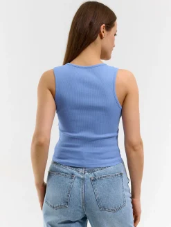 GATE Basic bokserka damska ze splotu żeberkowego| Koszulki I Topy·Podkoszulki ☀️