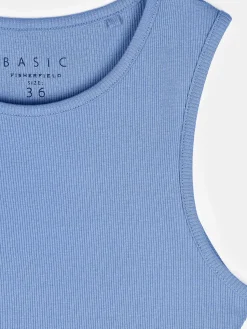 GATE Basic bokserka damska ze splotu żeberkowego| Koszulki I Topy·Podkoszulki ☀️