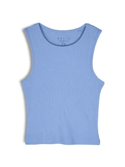 GATE Basic bokserka damska ze splotu żeberkowego| Koszulki I Topy·Podkoszulki ☀️