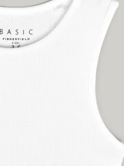 GATE Basic bokserka damska ze splotu żeberkowego| Koszulki I Topy·Podkoszulki ☀️