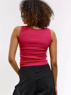 GATE Basic bokserka damska ze splotu żeberkowego| Koszulki I Topy·Podkoszulki ☀️