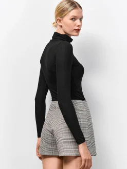 GATE Basic golf z żebrowanej dzianiny| Koszulki I Topy·Golfy