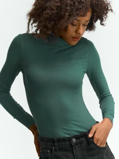 GATE Basic golf z żebrowanej dzianiny| Koszulki I Topy·Golfy