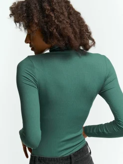 GATE Basic golf z żebrowanej dzianiny| Koszulki I Topy·Golfy