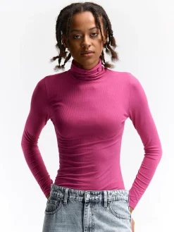 GATE Basic golf z żebrowanej dzianiny| Koszulki I Topy·Golfy