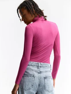 GATE Basic golf z żebrowanej dzianiny| Koszulki I Topy·Golfy