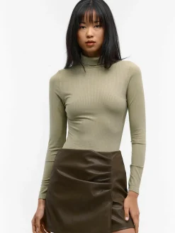 GATE Basic golf z żebrowanej dzianiny| Koszulki I Topy·Golfy