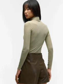 GATE Basic golf z żebrowanej dzianiny| Koszulki I Topy·Golfy